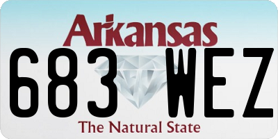 AR license plate 683WEZ