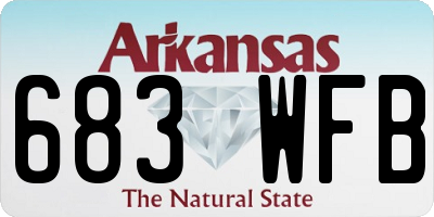 AR license plate 683WFB