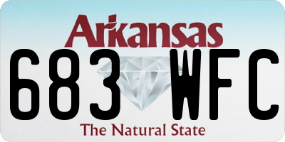AR license plate 683WFC