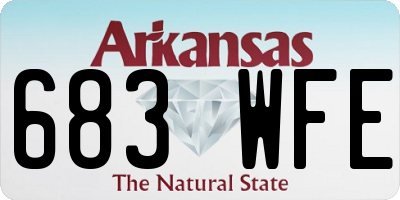AR license plate 683WFE