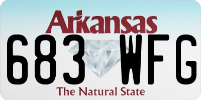 AR license plate 683WFG