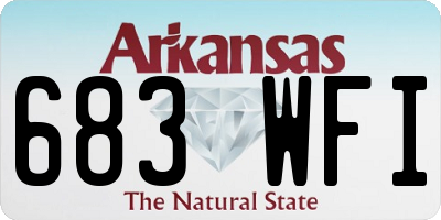 AR license plate 683WFI