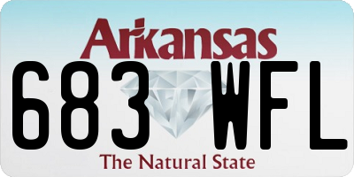 AR license plate 683WFL