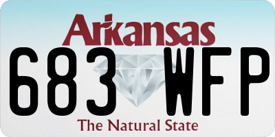 AR license plate 683WFP