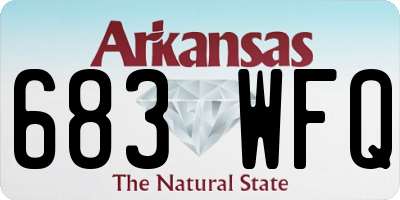 AR license plate 683WFQ