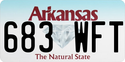 AR license plate 683WFT
