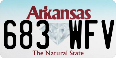 AR license plate 683WFV