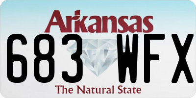 AR license plate 683WFX