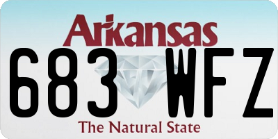 AR license plate 683WFZ