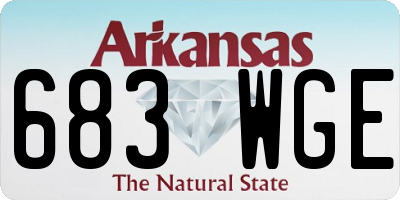AR license plate 683WGE