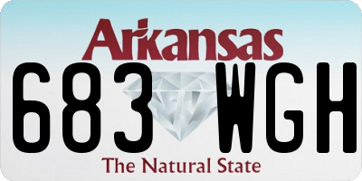 AR license plate 683WGH