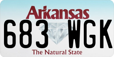 AR license plate 683WGK