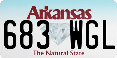 AR license plate 683WGL