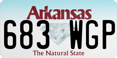 AR license plate 683WGP