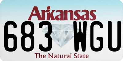 AR license plate 683WGU