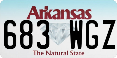 AR license plate 683WGZ