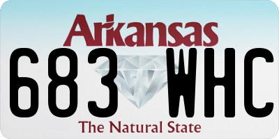 AR license plate 683WHC
