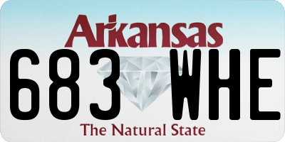 AR license plate 683WHE