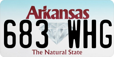 AR license plate 683WHG