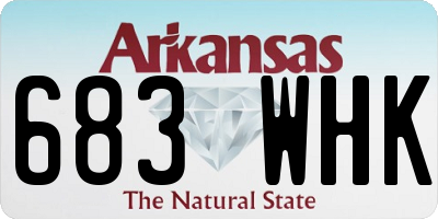 AR license plate 683WHK