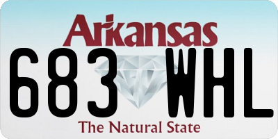 AR license plate 683WHL