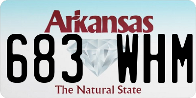 AR license plate 683WHM