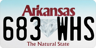 AR license plate 683WHS