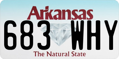 AR license plate 683WHY