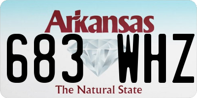 AR license plate 683WHZ