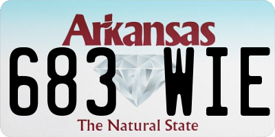 AR license plate 683WIE