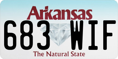 AR license plate 683WIF