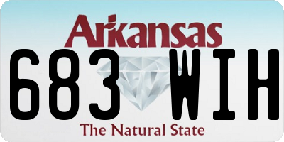 AR license plate 683WIH