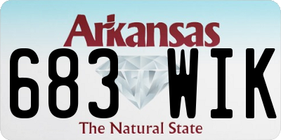 AR license plate 683WIK
