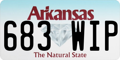 AR license plate 683WIP