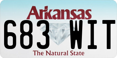 AR license plate 683WIT