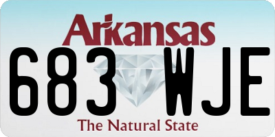 AR license plate 683WJE