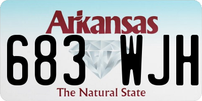AR license plate 683WJH
