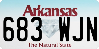 AR license plate 683WJN