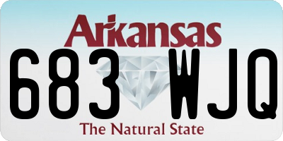 AR license plate 683WJQ