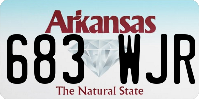 AR license plate 683WJR
