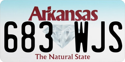 AR license plate 683WJS