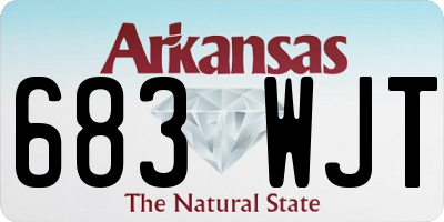 AR license plate 683WJT