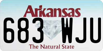 AR license plate 683WJU