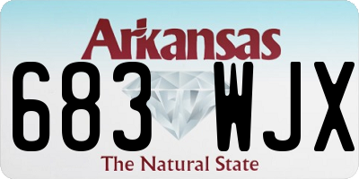AR license plate 683WJX