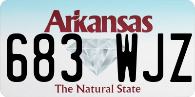 AR license plate 683WJZ