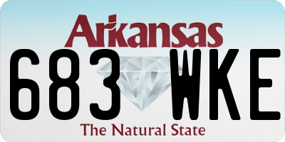 AR license plate 683WKE
