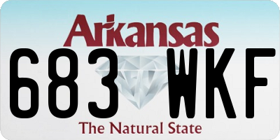AR license plate 683WKF