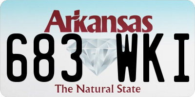 AR license plate 683WKI