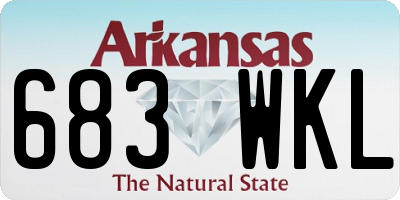 AR license plate 683WKL