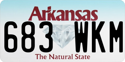 AR license plate 683WKM